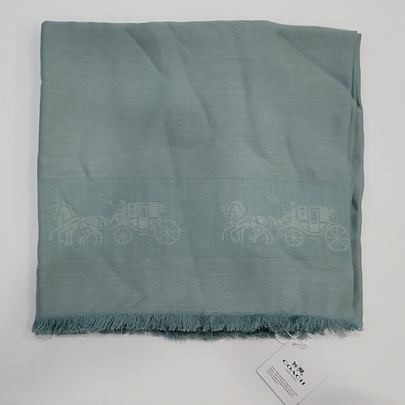 New LOW PRICE - Coach Oversized Square Scarf - Picture 2 of 3